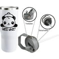 thumbnail image 5 of 30oz Panda Tumbler with Handle and Straw, Cute Panda Insulated Leak Proof Travel Coffee Mug, Reusable Stainless Steel Tumbler for Panda Lovers, Panda Gifts for Women,Girls, 5 of 6