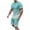 Sky Blue, variant on Miqool Men's Big & Tall Gradient Color Short Sets 2 Piece Outfits Short Sleeve T Shirt & Shorts Casual Summer Tracksuits with Pockets