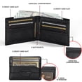 thumbnail image 4 of Wrangler Men's Bifold Wallet with Removable, Independent Card Slot ID Window, Genuine Leather, RFID Blocking, Gift Box Packaging, Father's Day Gifts for Dad, Black, 4 of 8
