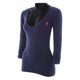 thumbnail image 1 of Playera Para Mujer K-SWISS Cuello V Manga Larga Azul Talla Ch, 1 of 4