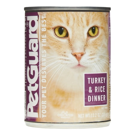 PetGuard Turkey & Rice Dinner Wet Cat Food, 13.2