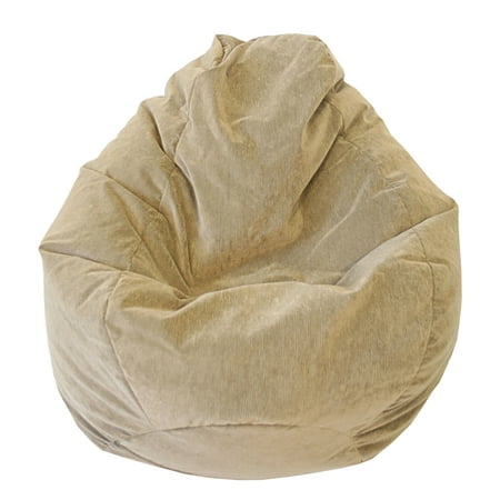Gold Medal Medium 112 Microsuede Corduroy Teardrop Bean Bag Chair Multiple Colors