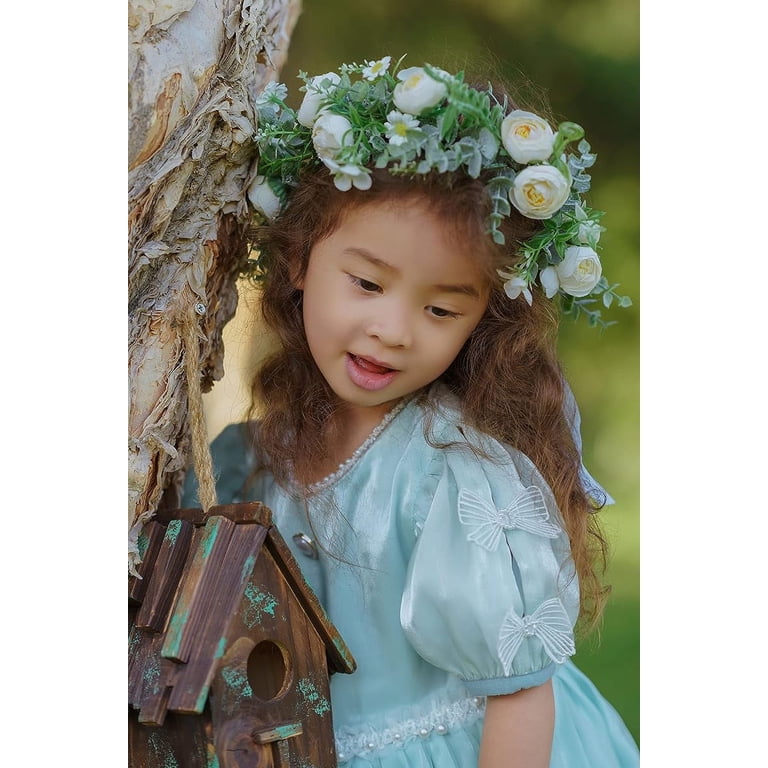 Vorkoi Camellia Flower Crown Rose Headpiece Wedding Bridal  display picture 3