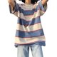 thumbnail image 4 of Camisa de moda coreana para hombres y mujeres, camiseta de manga corta a rayas con cuello redondo, camisetas de media manga Harajuku para estudiantes y parejas de hip hop, 4 of 4