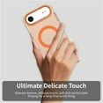 thumbnail image 7 of For iPhone Air 6.5" Case ,[Compatible with MagSafe] Cute Candy Color Drop Protection Slim Anti-Slip Shockproof Magnetic Phone Case,Orange,For iPhone Air, 7 of 7