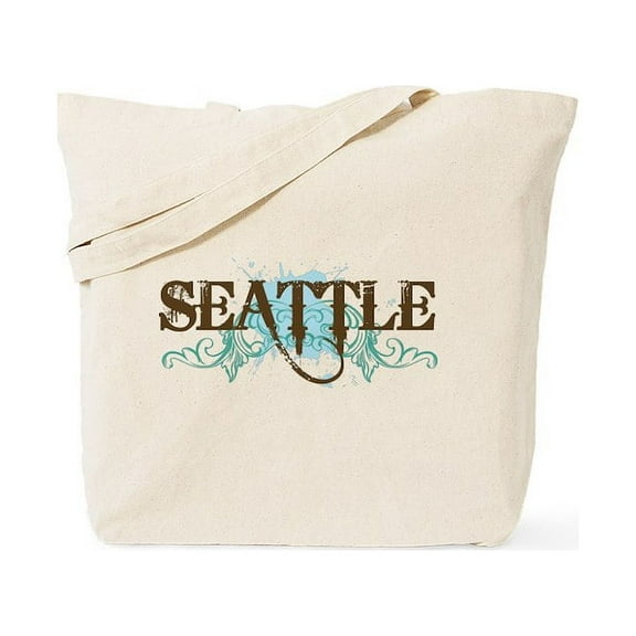 CafePress - Seattle WA Grunge Tote Bag - Unisex Canvas Tote Bag, Beige, 1-Piece