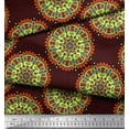 thumbnail image 2 of Soimoi Poly Georgette Fabric Mandala Decorative Fabric Prints by Yard 42 Inch Wide, 2 of 3