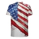 thumbnail image 5 of Blusas y camisas de manga corta y cuello redondo para hombre. Blusas de manga corta con cuello redondo y estampado del Día de la Independencia para hombre. Blusa para hombre., 5 of 5
