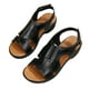 thumbnail image 2 of Zapatillas de verano para mujer, zapatos casuales para mujer, sandalias de cuña informales con boca de pez romano Wmkox8yii  nm7451, 2 of 9