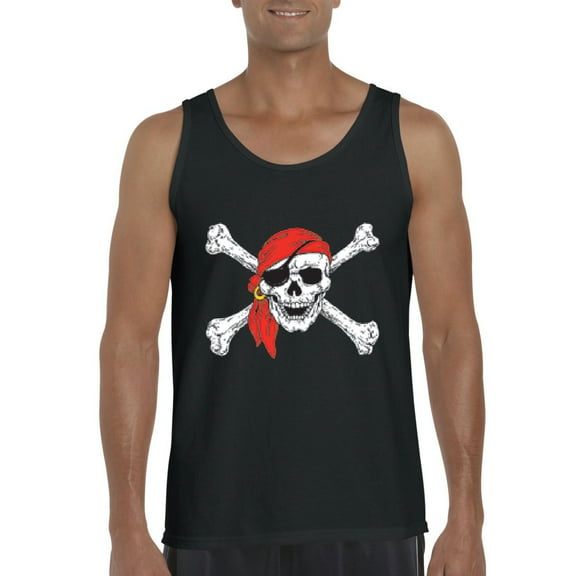 IWPF - Men's Tank Top for Men - Jolly Roger Skull & Crossbones