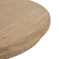 thumbnail image 4 of Kate and Laurel Linsley Farmhouse Side Table, 16 Inch Diameter, Rustic Brown and White, Decorative End Table With Rustic Style for Vintage Decor, 4 of 8