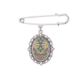 thumbnail image 1 of eu rococo style lines pattern Brooch Pin Dress Shirt Shawl Clips, 1 of 3