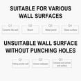 thumbnail image 6 of Hooks for Hanging,Adhesive Hooks,Traceless Screw Stickers No Punching Hooks Picture Frame Stickers Wall Nails Wall-mounted Nails Nail Hooks for Bathroom Shower Kitchen Keys Door 5pc, 6 of 9