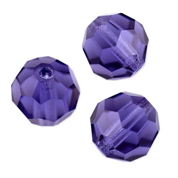 Preciosa Crystal Round Bead 4mm Tanzanite (Package of 20)