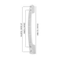 thumbnail image 2 of CIMAXIC 2Pcs Freezer Latch Handle ABS Silver Universal Compatibility For Home Refrigerator, 2 of 8