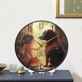 thumbnail image 5 of WOBOGO Black Dog with Lass Acrylic Wall Clock Battery Operated 11.9in Silent No Tick Bedroom Living Room Office Classroom Decoration, 5 of 10