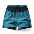 thumbnail image 2 of Besolor Men's Plus Size Running Gym Shorts Breathable Quick Dry Casual Athletic Workout Elastic Drawstring Waist Shorts(X-Large,Sky Blue), 2 of 5