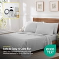 thumbnail image 5 of 6 Piece Printed Sheet Set, Deluxe Ultra Soft 1500 Series, Double Brushed Microfiber -Classic Gray, Full, 5 of 5
