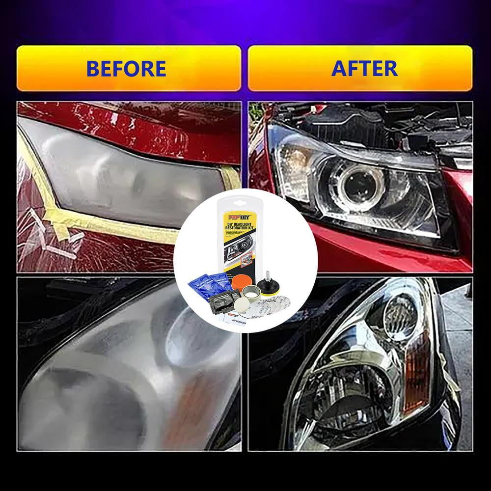 Headlight Restoration Kit, 100ml Car Headlight Cleaner, Car Headlight  Lens Repair Tool With Atomizing Cup, Restores Oxidation Hazy Yellow Scratch