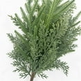 thumbnail image 2 of 1Pc Christmas Real Touch Norfolk Stems,Christmas Fake Cedar Pine Branches,Faux Evergreen Pine Cedar Branches Artificial Christmas Sprigs Picks for Garland Wreath Making DIY Craft Home Holiday Decor, 2 of 5