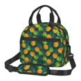 thumbnail image 1 of Balery Pineapples with Palm Leaves Bolsa de Almuerzo Impresa, Caja de Almuerzo Reutilizable, Bolsa Térmica Aislada para Almuerzo, Bolsa Antiderrames, 1 of 7