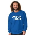 thumbnail image 5 of Fun Guy Fungi Mushroom Nerdy Geeky Men Big & Tall Sweatshirt Brisco Brands 4X, 5 of 6