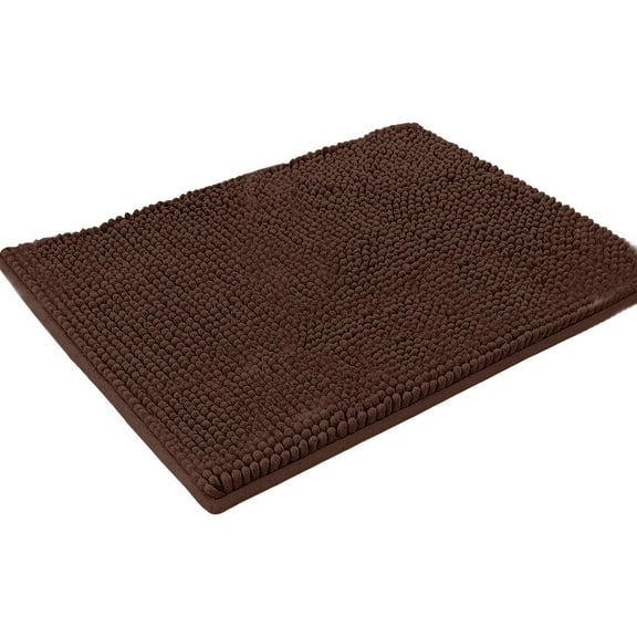 WMGHA Super Absorbent Microfiber Dog Door Mat for Muddy Paws, Non-Slip Washable Pet Rug, Quick Dry Chenille Entryway Carpet, Machine Washable Indoor Outdoor mat, 3 Sizes