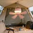 thumbnail image 7 of Leeye Rechargeable Ceiling Fan with Remote Control, Portable Hanging Fan with Night Light, USB Camping Tent Fan for Dormitory Bedroom Outdoor, White, 7 of 7