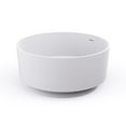 thumbnail image 6 of 49 Inch Round Freestanding Soaking Bathtub for Bathroom, Solid Surface Matte White Tub with Modern Design for Spacious Layouts, Deep Soak Experience, Easy Installation, 6 of 9
