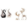 thumbnail image 1 of Elegantes figuras de cerámica de cisne y para estantería, aniversario, chimenea, artesanía europea coleccionable, escultura para amantes de los c, 1 of 8