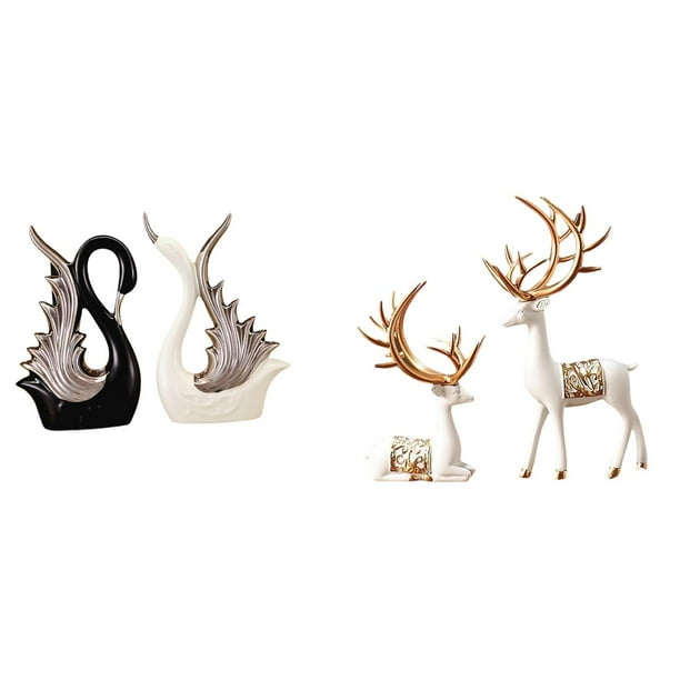 estatua de cisne,Figuras de cisne,estatuas,decoración del hogar,fiesta de bodas,Estatua de escultura de ciervo,Estatua de ciervo,adorno de mesa,decoración del hogar,Colecciones de decoración