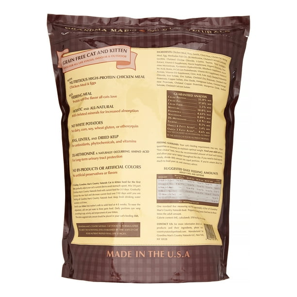 Grandma Mae's Country Naturals Grain Free Dog Food – Low Fat Recipe, 14 Lb Bag