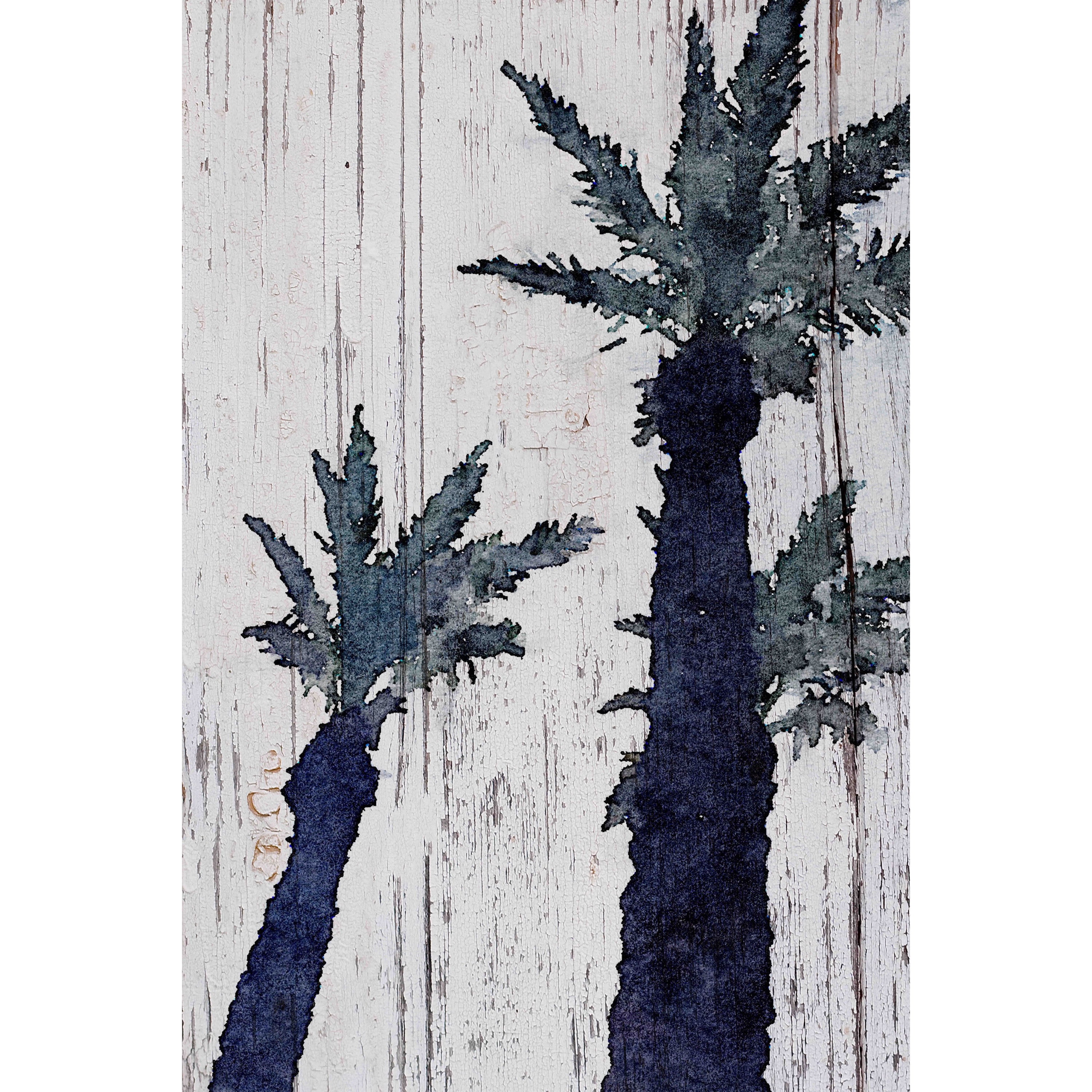 "Dark Palms" Painting Print on Wrapped Canvas