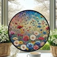 thumbnail image 2 of Stained Glass Window Hanging Flower - Stained Glass Window Hanging Flower, Christmas Ornament Gift, Elegant Art Glass Aesthetic, Year-Round Decorative Piece, 2 of 6