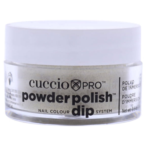 Pro Powder Polish Nail Colour Dip System - Rich Gold Glitter by Cuccio for Women - 0.5 oz Nail Powder
