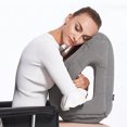 thumbnail image 4 of Inflatable Travel Pillow for Airplane, inflatable Neck Air Pillow - grey, 4 of 6