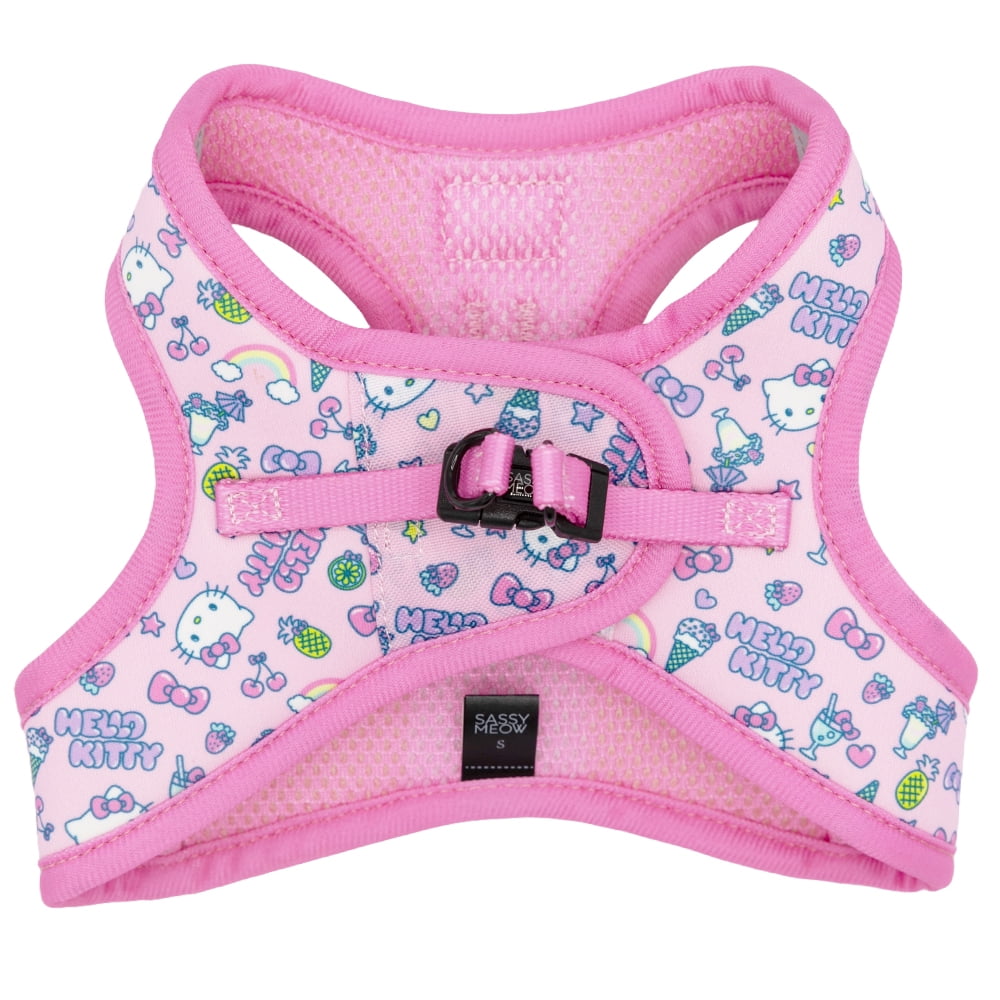 新品 SASSY MEOW サシーミャウ ハローキティ ハーネスXS リーシュ 新品 SASSY MEOW サシーミャウ ハローキティ ハーネス サイズXS