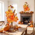 thumbnail image 2 of Halloween Artificial Branches, Fall Maple Leaf Decoration, Thanksgiving Home Decor, Autumn Harvest Accent, Pumpkin Floral Arrangement, Vase Filler Ornament, Seasonal Party Display, 2 of 7