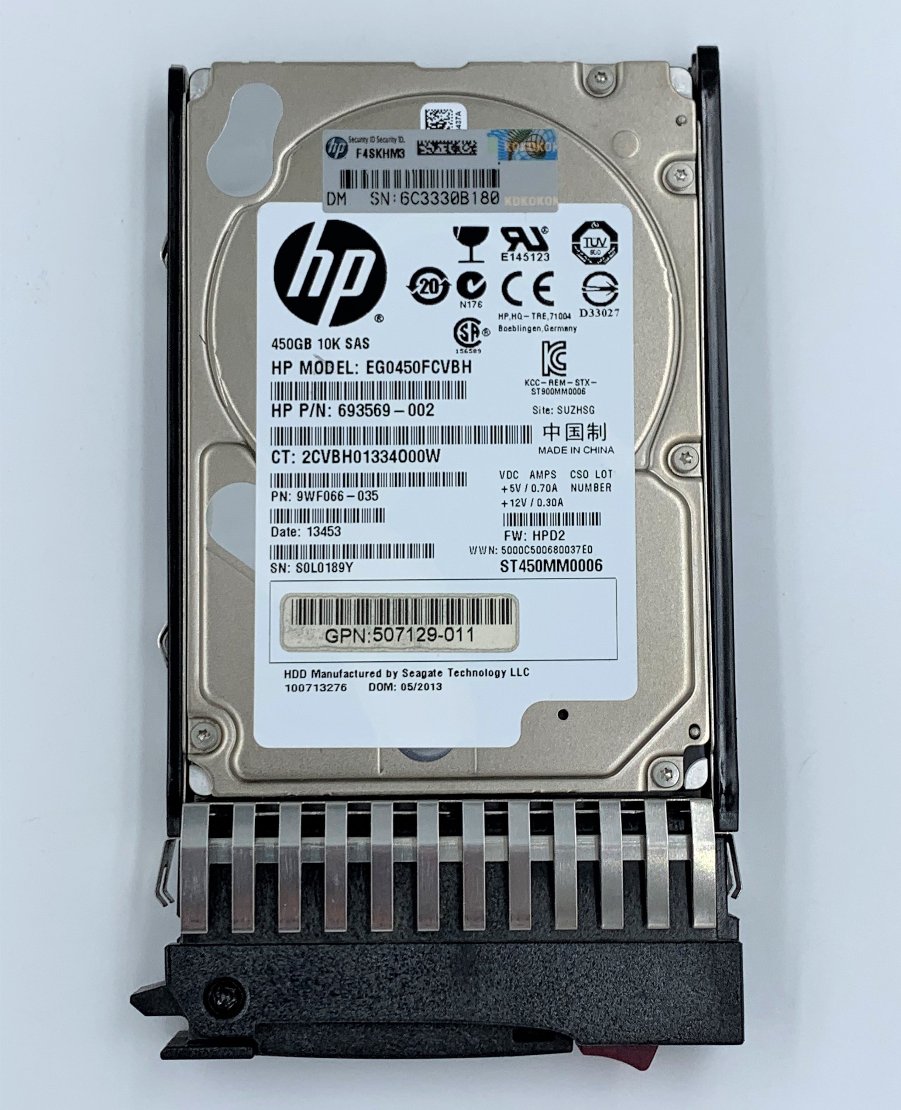 HP 300GB SAS 10K 2.5" HDD EG0300FCVBF 693569-002 (Renewed) - Walmart ...
