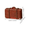 thumbnail image 2 of COMPUKAS Brown Resin Dollhouse Suitcase Set 6pcs Miniature Photo Props for Doll Accessories, 2 of 8