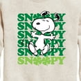 thumbnail image 3 of Snoopy Clover Dance - Toddler And Youth Crewneck Fleece Sweatshirt, 3 of 6