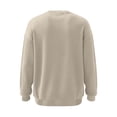 thumbnail image 6 of Rvwovn Men's Ribbed Crewneck Sweater Long Sleeve Thick Thermal Loose Fit Fall Winter Pullover Top, 6 of 7