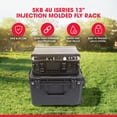 thumbnail image 2 of SKB 4U iSeries 13" Injection Molded Fly Rack with Built-In Wheels and Handle, 2 of 12