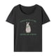 thumbnail image 2 of Camiseta para mujer, ropa de calle, camisetas de manga corta, camisetas cómodas con cuello redondo, camisetas básicas para caminar, desplazarse, viajar gris oscuro Yinane Manga corta, 2 of 8