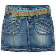 mary-kate and ashley brand - Girls' Denim Skirt With Belt
