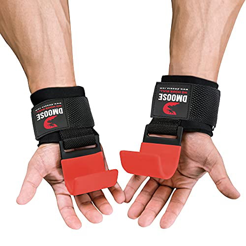 Grip Hooks Power Weight Lifting Training Gym Straps Hook Bar Wrist Support 