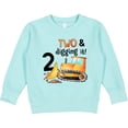 thumbnail image 2 of Inktastic Two and Digging It Bulldozer 2nd Birthday Toddler Sweatshirt, 2 of 4