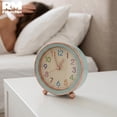 thumbnail image 5 of Reloj Despertador Analógico Diseño Moderno Números Colores azul, 5 of 5