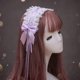 thumbnail image 4 of Tocado Maid Accesorios para el cabello de encaje Diademas lindas Horquilla dulce, 4 of 5