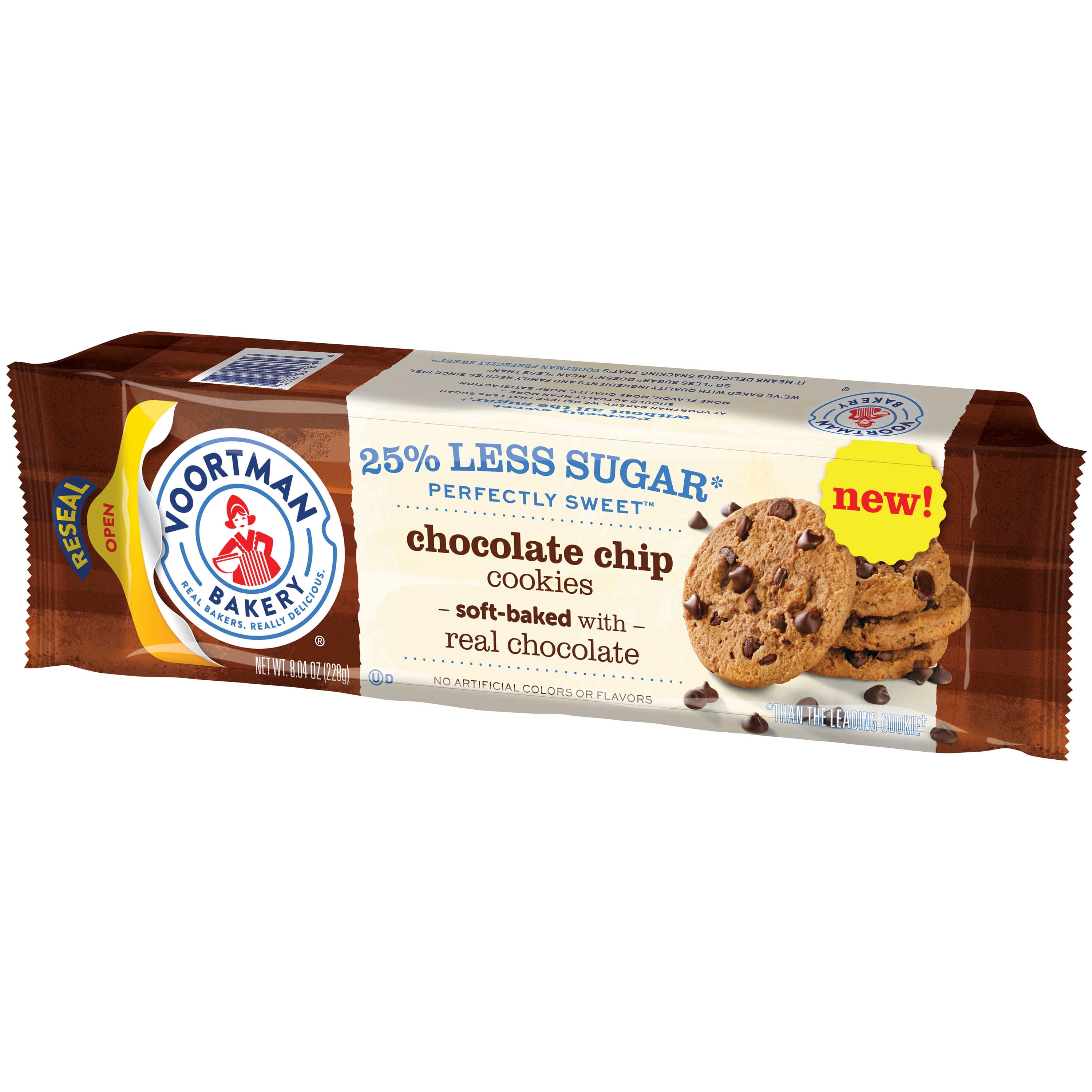 VOORTMAN Bakery Perfectly Sweet Chocolate Chip Cookies 8.04 Oz